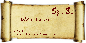 Szitás Bercel névjegykártya